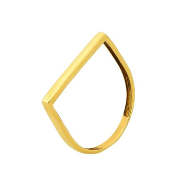 انگشتر طلا ۱۸ عیار زنانه میو گلد مدل خط کد R1003 سایز 57