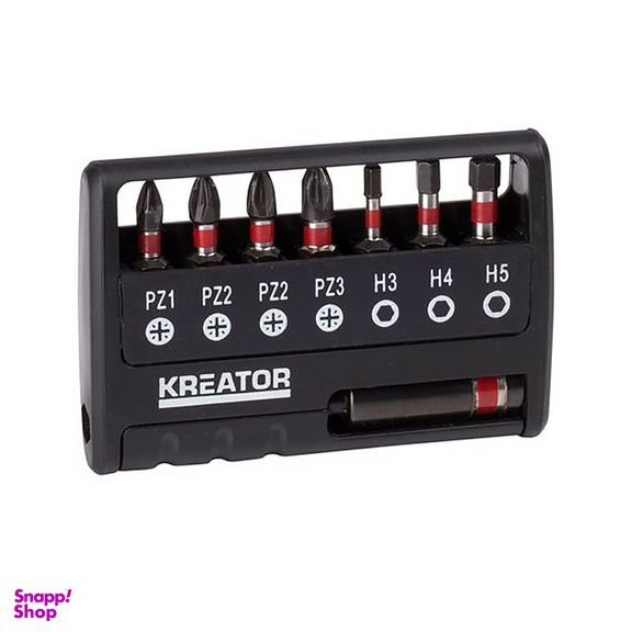 سر پیچگوشتی 25 میلی متر کریتور مدل KRT064263 مجموعه 8 عددی