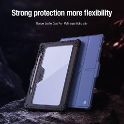 کیف کلاسوری نیلکین مدل Camshield Bumper Flip Folding مناسب تبلت سامسونگ Galaxy Tab S9 Fe Plus