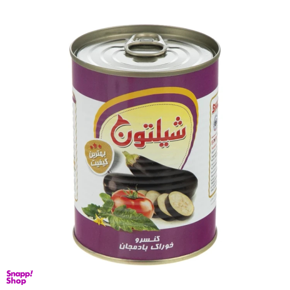 کنسرو خوراک بادمجان شیلتون وزن 400 گرم بسته 12 عددی