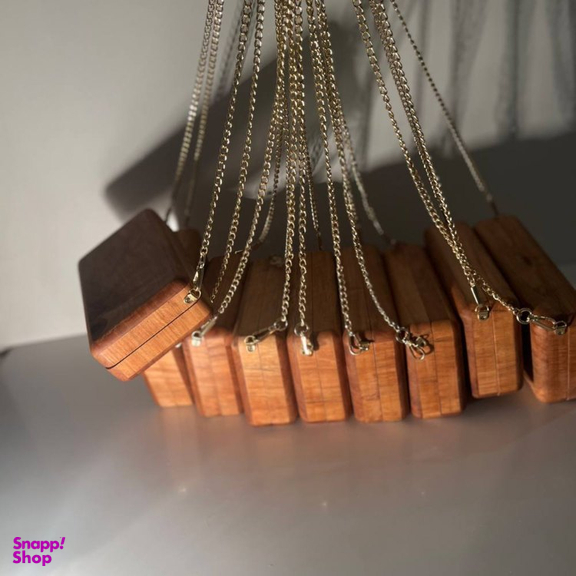 کیف دستی زنانه مدل چوبی کد TK