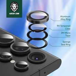 محافظ لنز دوربین گرین لاین مدل  Armor مناسب برای گوشی موبایل سامسونگ Galaxy S23 Ultra