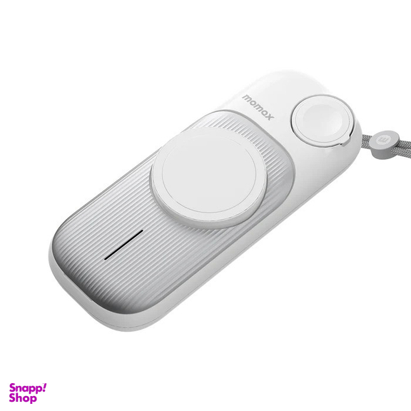 شارژر 3 کاره مغناطیسی مومکس مدل Airbox Go USB Type-C ظرفیت 10000 میلی‌ آمپر ساعت