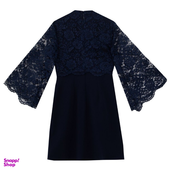 پیراهن زنانه برنس مدل ساغر رنگ سرمه ای