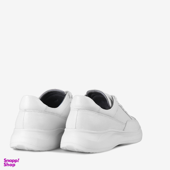 کفش اسنیکر چرم طبیعی مردانه مونو کد J5530-095 رنگ سفید