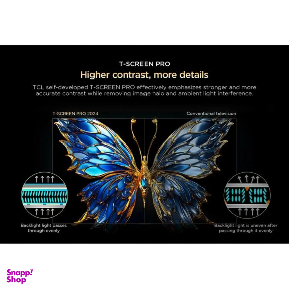 تلویزیون کیو ال ای دی هوشمند تی سی ال مدل 65C655 سایز 65 اینچ