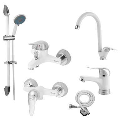 ست شیرآلات حکمت نشان مدل لیندا پلاس کد SK مجموعه 6 عددی