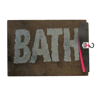 پادری حمام هوم اند لایف مدل آدیس طرح BATH سایز 75×45 سانتی متر