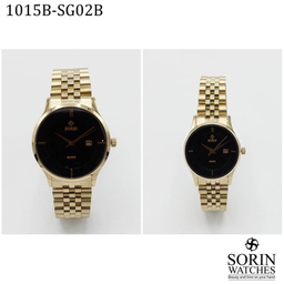 ست ساعت مچی عقربه ای زنانه و مردانه سورین مدل GL1015B-SG02B