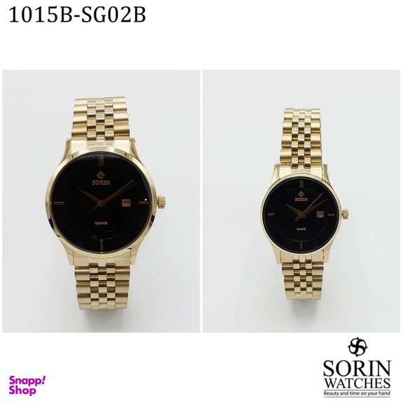 ست ساعت مچی عقربه ای زنانه و مردانه سورین مدل GL1015B-SG02B