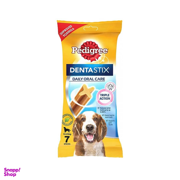 تشویقی سگ پدیگری مدل Denta Stix  وزن 180 گرم