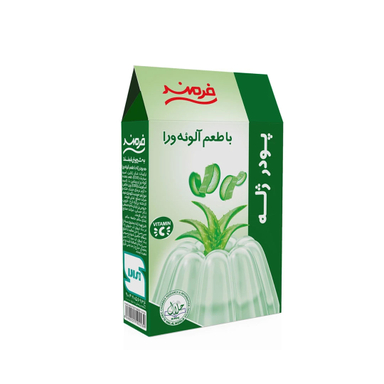 پودر ژله با طعم آلوئه ورا فرمند وزن 100 گرم
