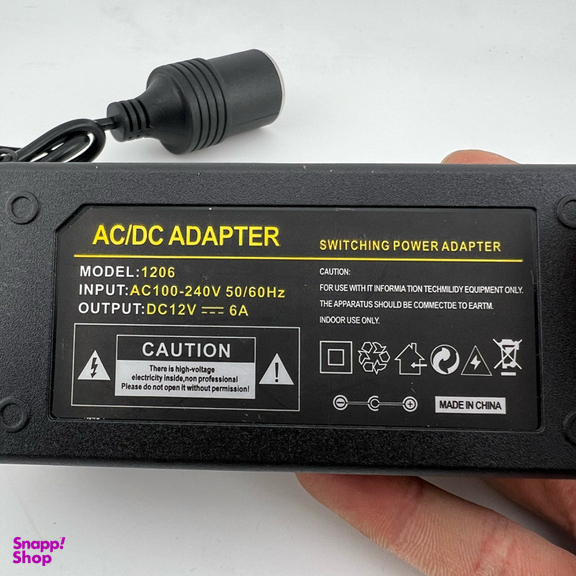 مبدل برق شهری به فندکی خودرو مدل 12O6