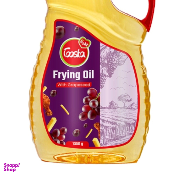 روغن سرخ کردنی حاوی هسته انگور توسکا لایت وزن 1350 گرم