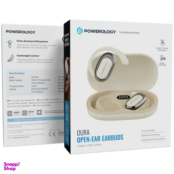 هندزفری بلوتوثی القایی پاورولوژی مدل Oura Open-Ear Earbuds
