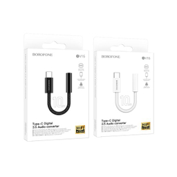 مبدل AUX OTG به USB-C بروفون مدل BV15