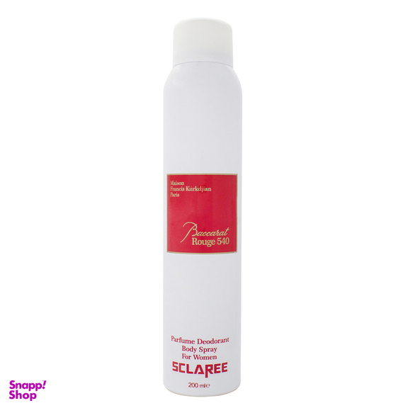 اسپری بدن زنانه اسکلاره مدل Bacarat Rouge 540 حجم 200 میلی لیتر