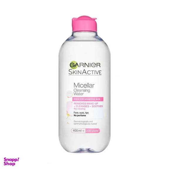 میسلار واتر گارنیه مناسب پوست های نرمال و حساس حجم 400 میلی‌ لیتر