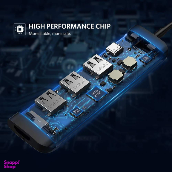 هاب 6 پورت USB-C یوگرین مدل CM136-80132