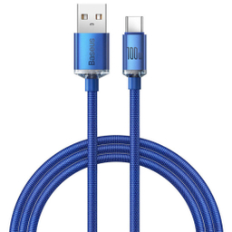 کابل سوپر فست شارژ USB به Type-C بیسوس مدل Crystal Shine CAJY000401 طول 1.2 متر