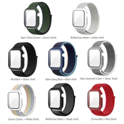 بند اپل واچ کوتتسی مدل W77 nylon integrated case 21020 مناسب اپل واچ سری 7 و 8 اس ای سایز 44 میلی متری