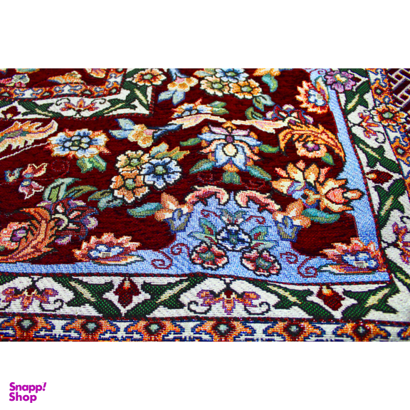 روفرشی طرح افشان زمینه زرشکی