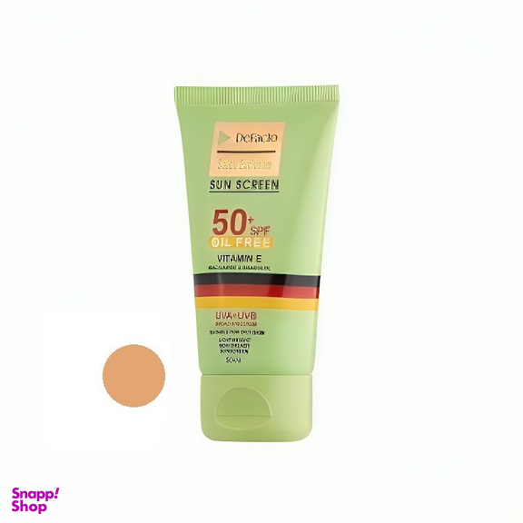 کرم ضد آفتاب رنگی دیفکتو SPF 50 مدل 02 ‌مناسب برای پوست‌های چرب حجم 50 میلی‌ لیتر