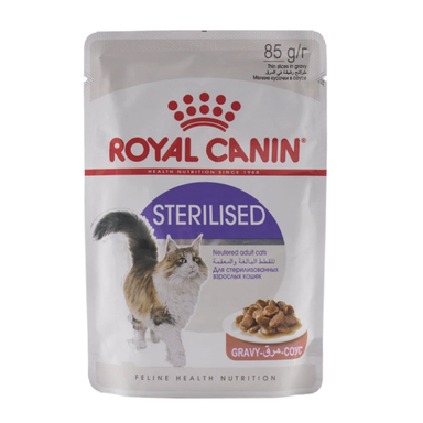 پوچ گربه رویال کنین مدل Sterilised وزن 85 گرم