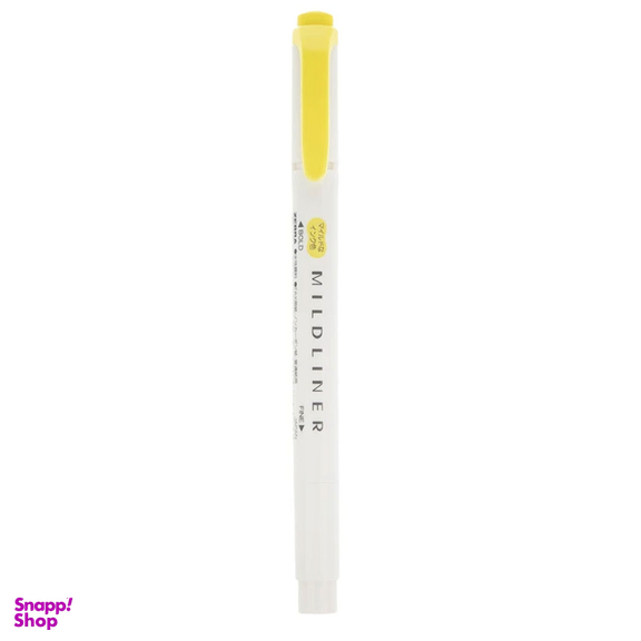 ماژیک هایلایتر زرد دوسر میدلاینر زبرا MILDLINER WKT7-MY