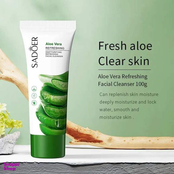 فوم شستشو صورت سادور مدل آلوئه ورا حجم 100 میلی لیتر
