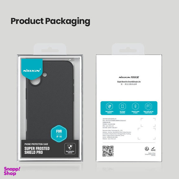 کاور نیلکین مدل Super Frosted Shield Pro مناسب برای گوشی موبایل اپل iPhone 16