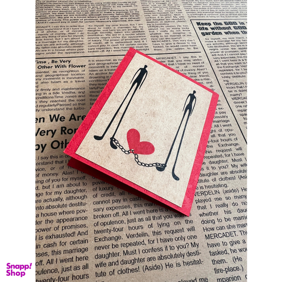 کارت پستال طرح زنجیر عشق کد 8.10