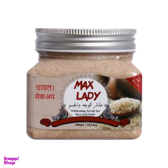 اسکراب لایه بردار پوست مکس لیدی مدل Rice حجم 300 میلی لیتر