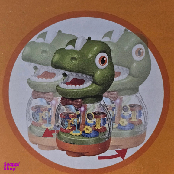 اسباب بازی ناب سل مدل چرخ دنده ای قلک طرح دایناسور موزیکال