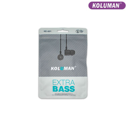 هندزفری باسیم کلومن مدل KE-001 مشکی طول 1.2 متر