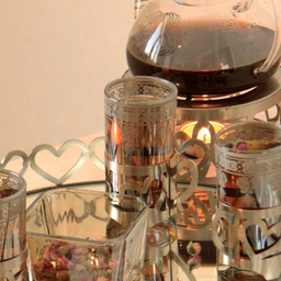 انگاره و استکان سالینو مدل قلب نیکل کد N-1381