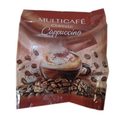 کاپوچینو مولتی کافه وزن 500 گرم بسته 20 عددی