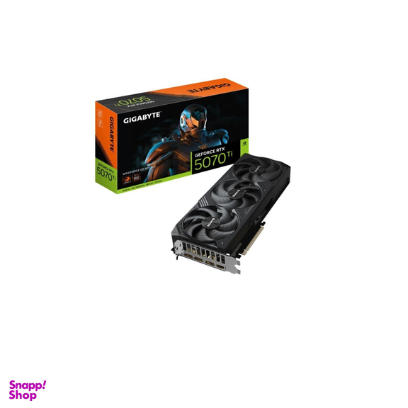کارت گرافیک گیگابایت مدل GeForce RTX 5070 Ti WINDFORCE OC SFF 16G GDDR7 ظرفیت 16 گیگابایت
