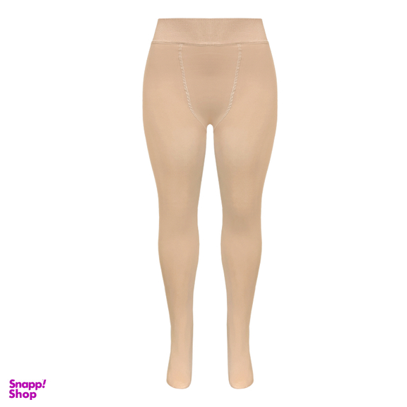 جوراب شلواری زنانه مدل خز زمستانی رنگ کرم