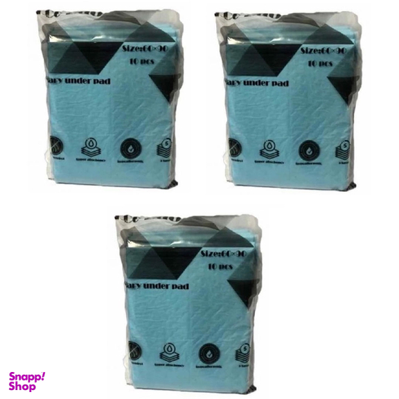 پد زیر انداز بهداشتی حیوانات خانگی مدل Eco Pad بسته 10 عددی مجموعه 3 عددی