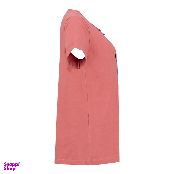 ست تیشرت و شلوارک راحتی زنانه کد 1030 رنگ صورتی