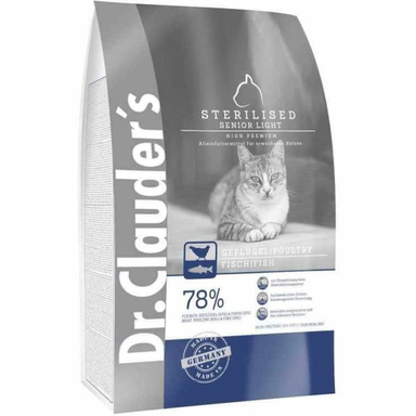غذای خشک گربه دکتر کلادرز مدل استرلایز طعم مرغ و ماهی وزن 10 کیلوگرم