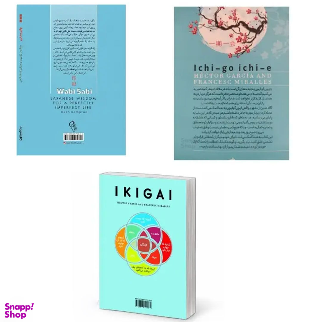 کتاب ایکیگای، وابی سابی و ایچی گو ایچی یه اثر هکتور گارسیا و فرانچسک میرالس نشر آزرمیدخت 3 جلدی