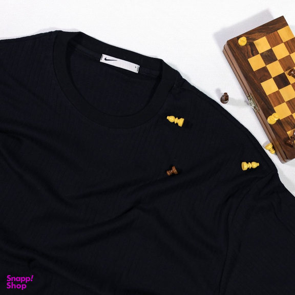 تیشرت یقه گرد مردانه کد 181 رنگ مشکی