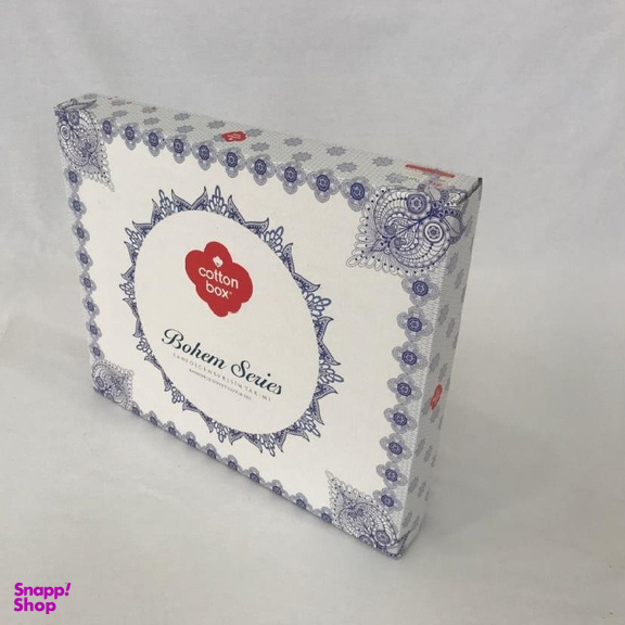 سرویس ملحفه کاتن باکس مدل Bohem دو نفره 4 تکه