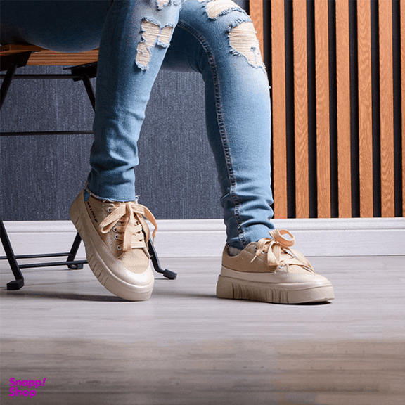 کفش زنانه مدل عروسکی کد 1108 رنگ نسکافه ای