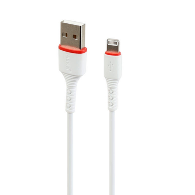 کابل دیتا USB به Lightning هیسکا مدل LX-728R 2.4A طول 1 متر