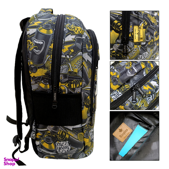 کیف مدرسه پسرانه رسپینا طرح اسپری به همراه جامدادی