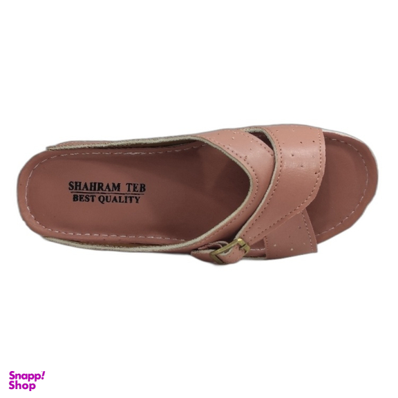 دمپایی زنانه شهرام طب کد 1024 رنگ گلبهی