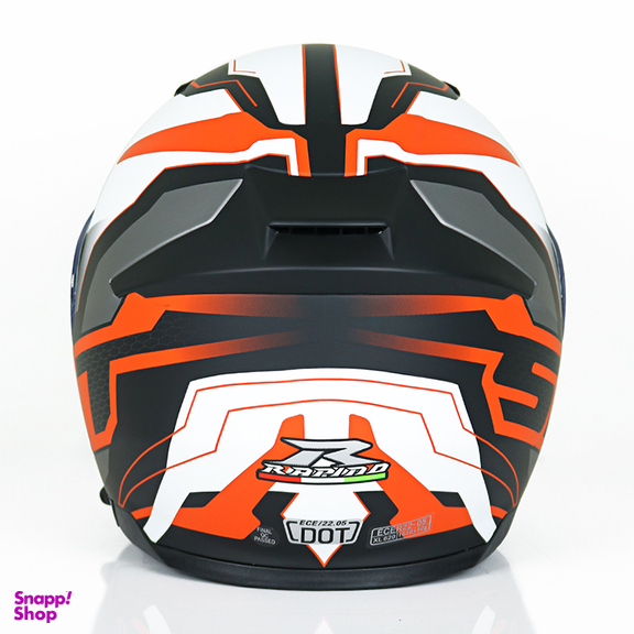 کلاه کاسکت راپیدو مدل 950 طرح Orange/SRT به همراه کاور